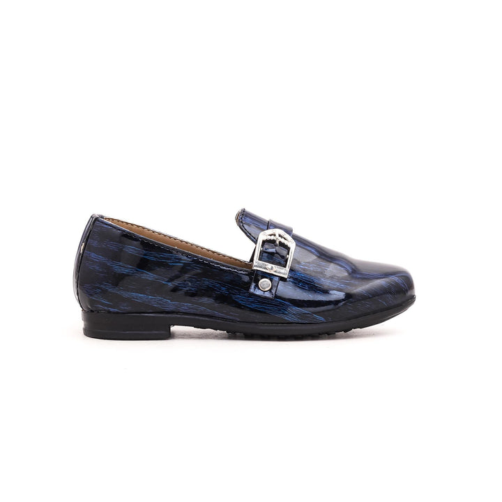 Boys Blue Formal Moccasin KD0518