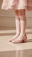 Girls Pink Formal Pumps KD0929