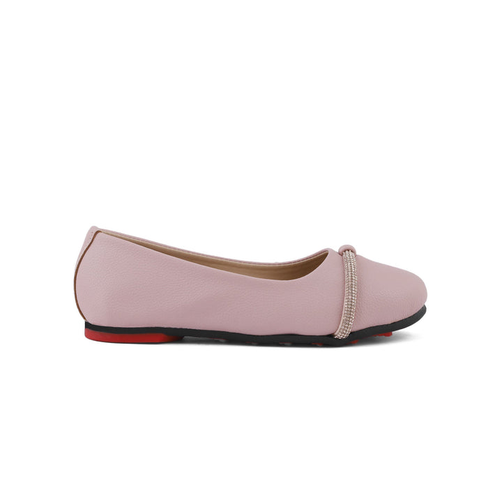 Girls Pink Casual Pumps KD0943