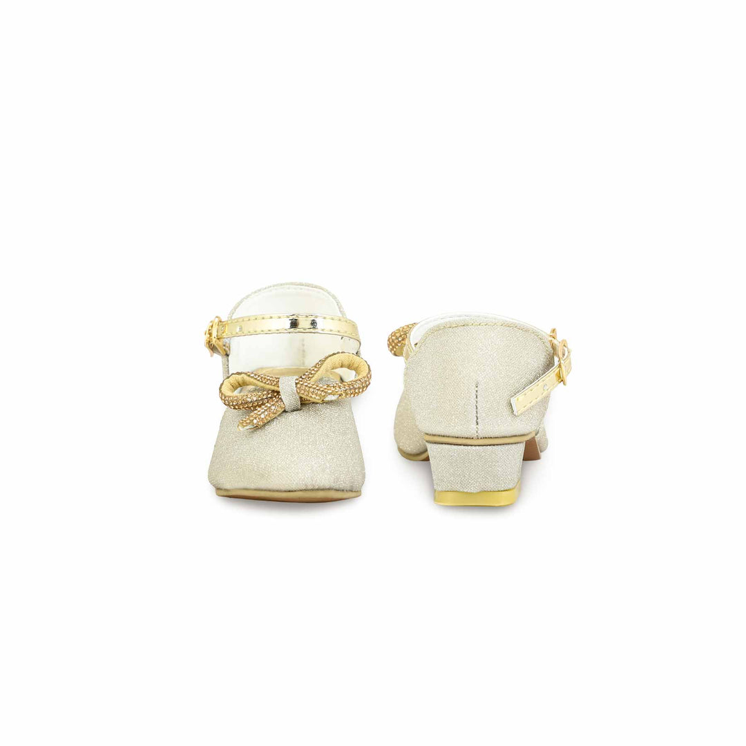 Girls Golden Fancy Pumps KD0949