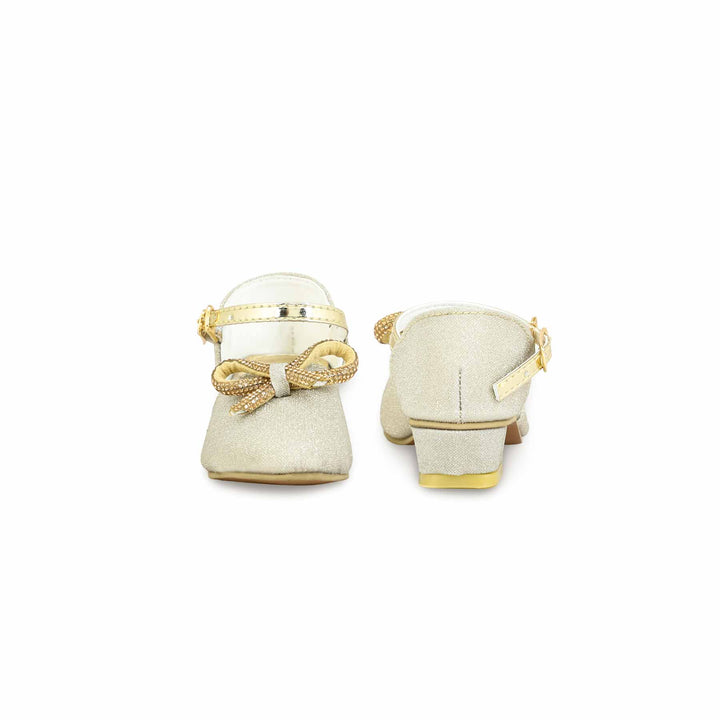 Girls Golden Fancy Pumps KD0949
