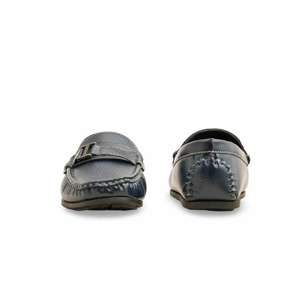 Boys Navy Formal Moccsin KD0999