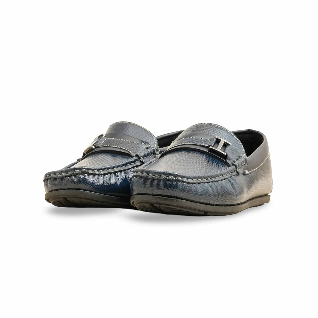 Boys Navy Formal Moccsin KD0999