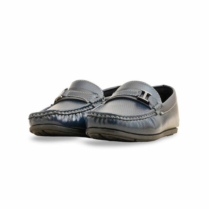 Boys Navy Formal Moccsin KD0999