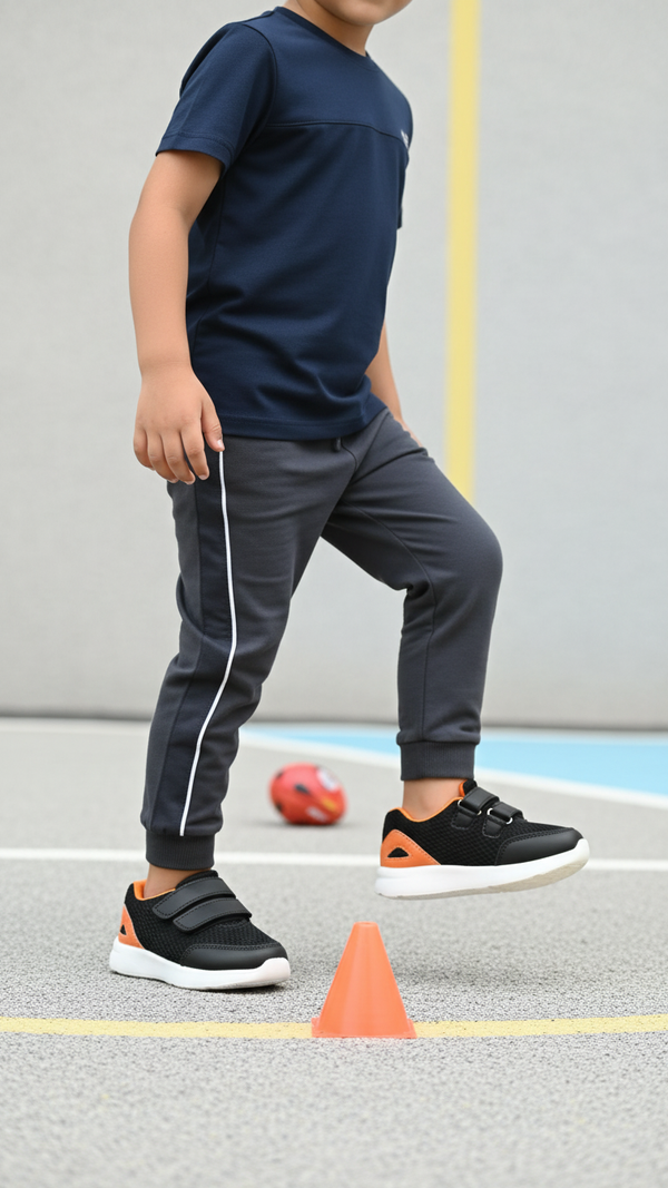 Boys Black Casual Jogger KD1655