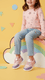Girls Pink Casual Jogger KD1672