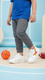 Boys White Casual Jogger KD1712