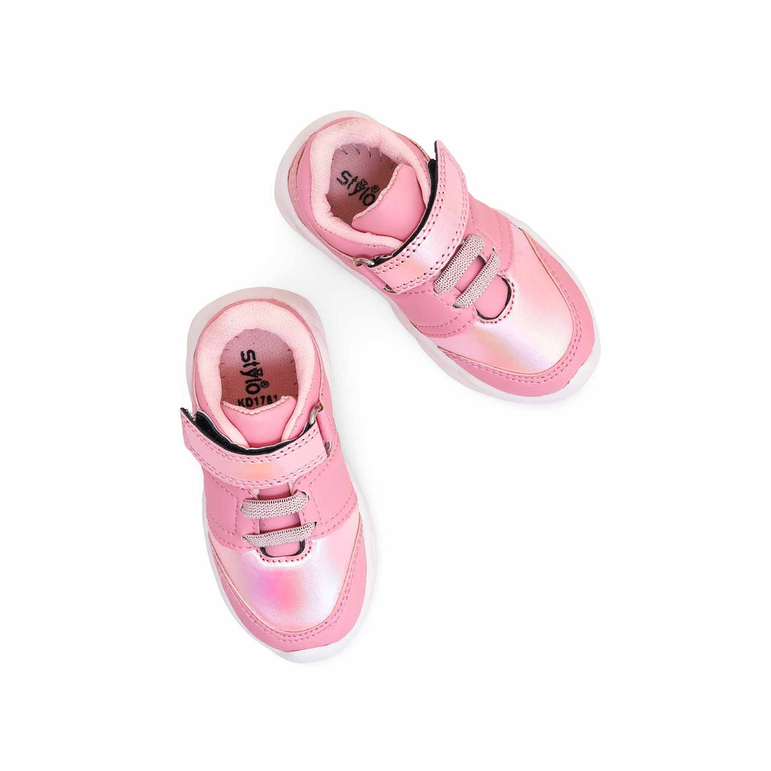 Girls Pink Casual Jogger KD1781