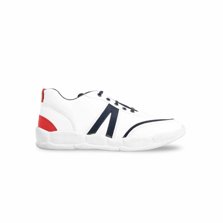 Boys White Casual Jogger KD1819