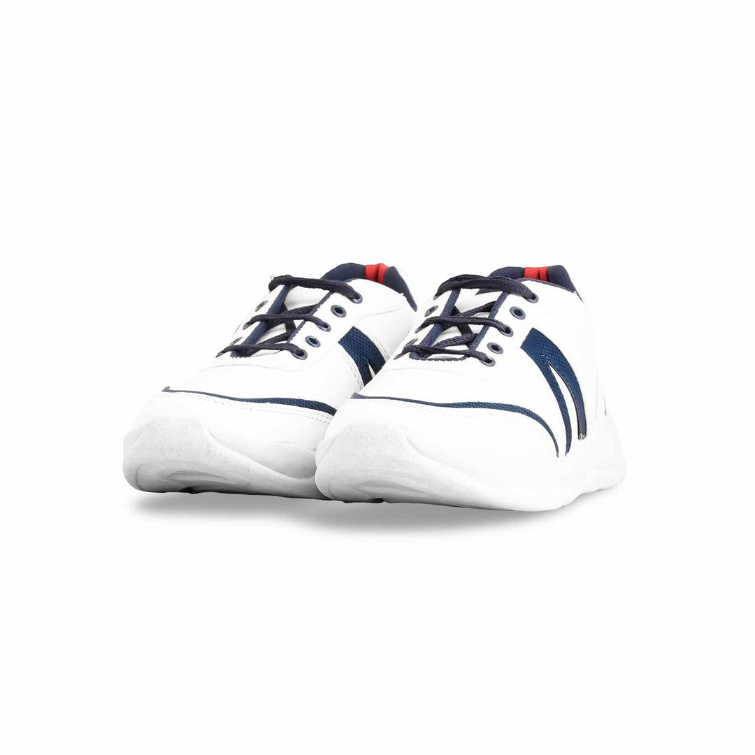 Boys White Casual Jogger KD1819