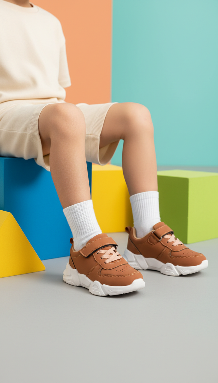 Boys Brown Casual Jogger KD1846