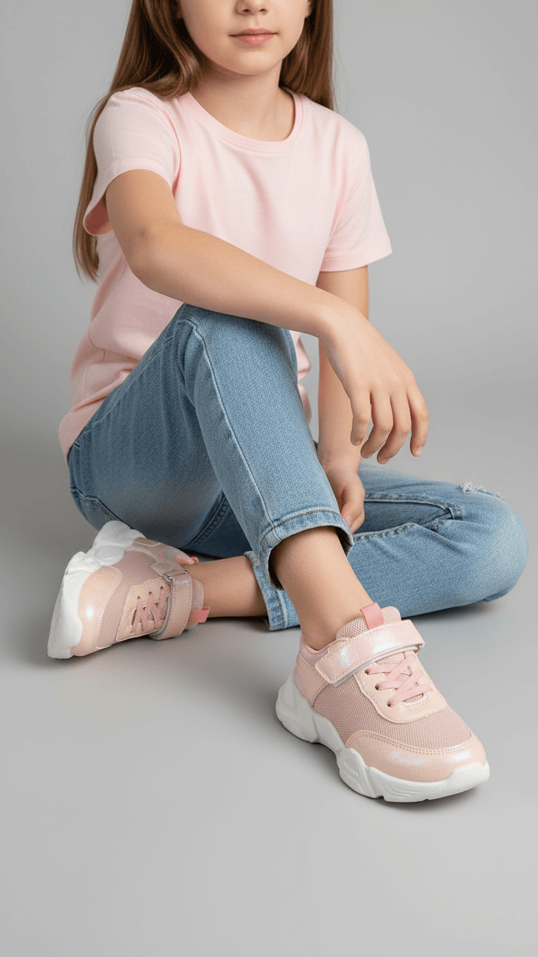 Girls Pink Casual Jogger KD1849
