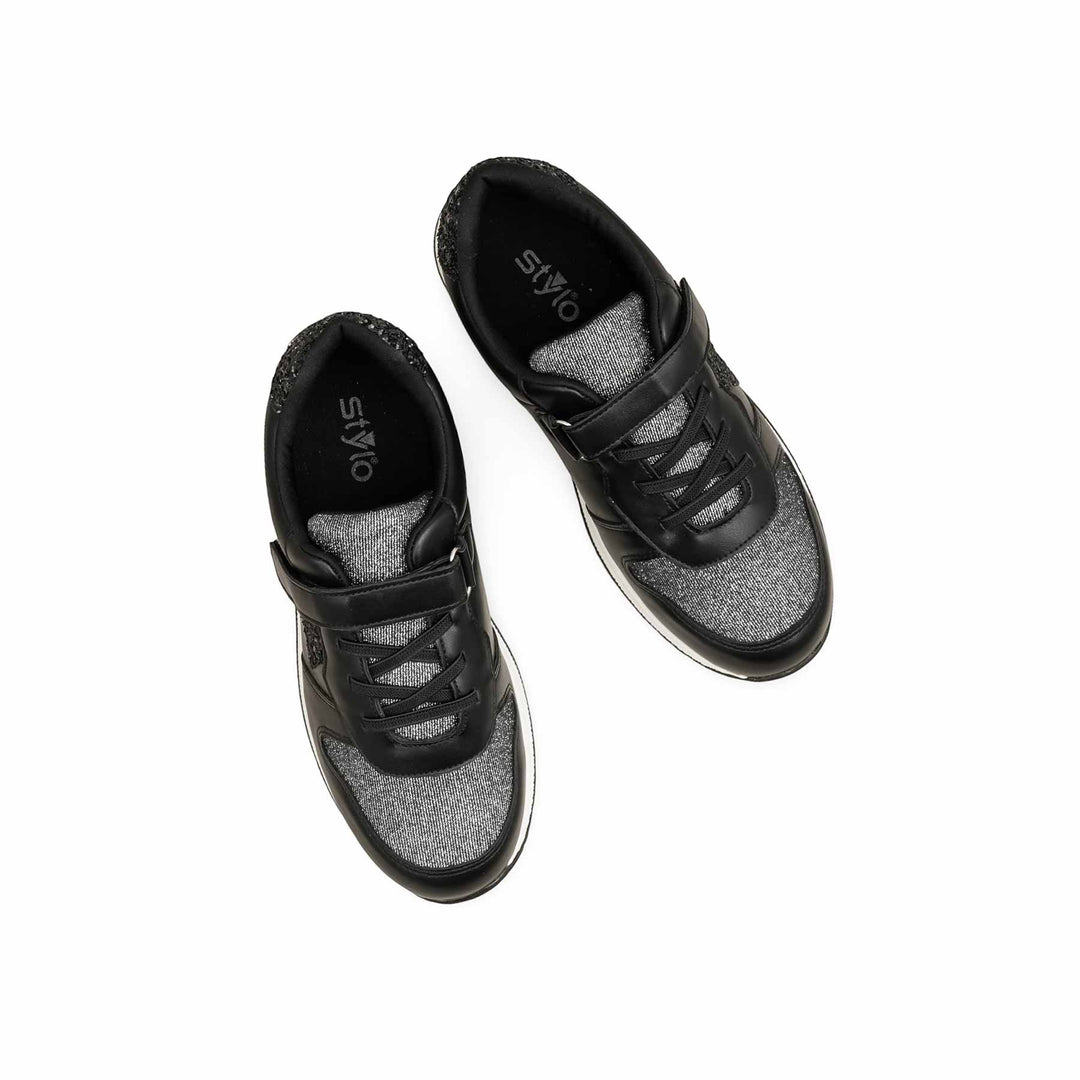 Girls Black Casual Jogger KD1889