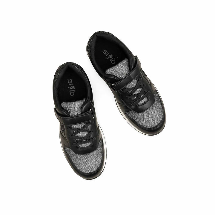 Girls Black Casual Jogger KD1889