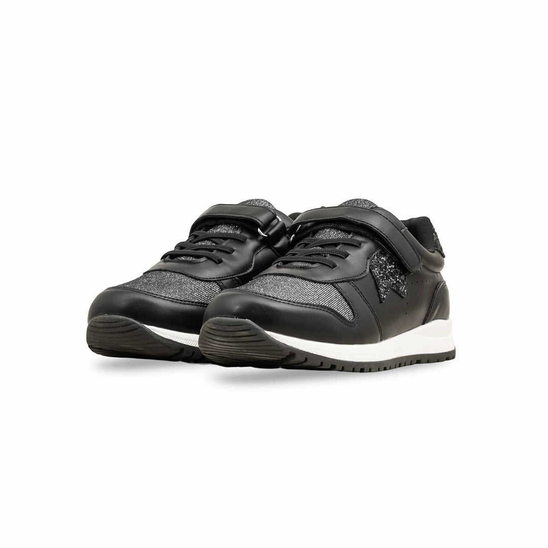 Girls Black Casual Jogger KD1889