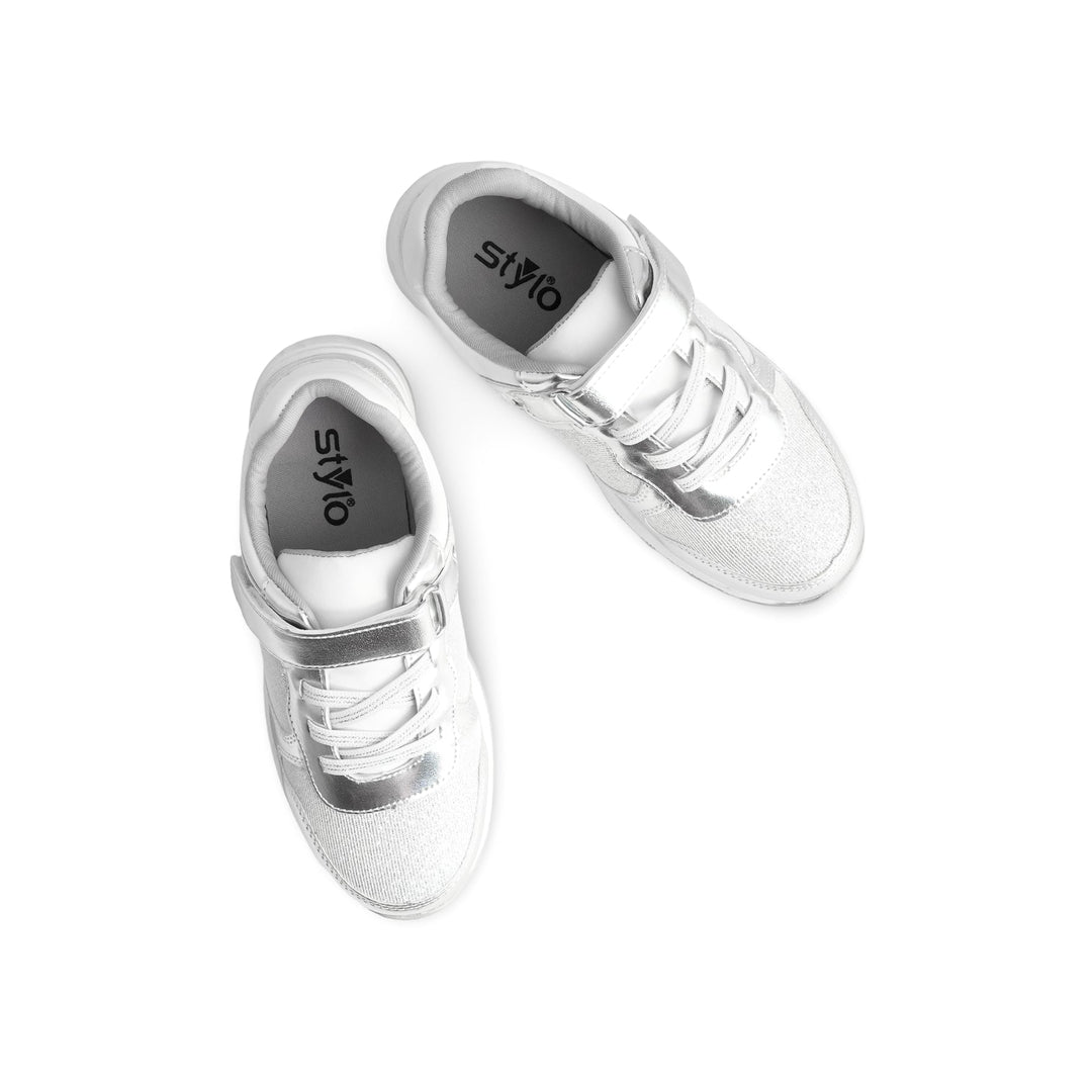 Girls Silver Casual Jogger KD1889