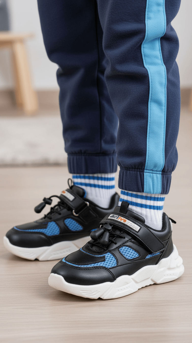 Boys Black Casual Jogger KD1900
