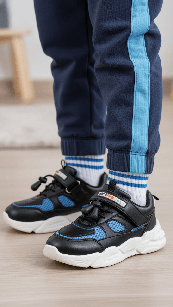 Boys Black Casual Jogger KD1900