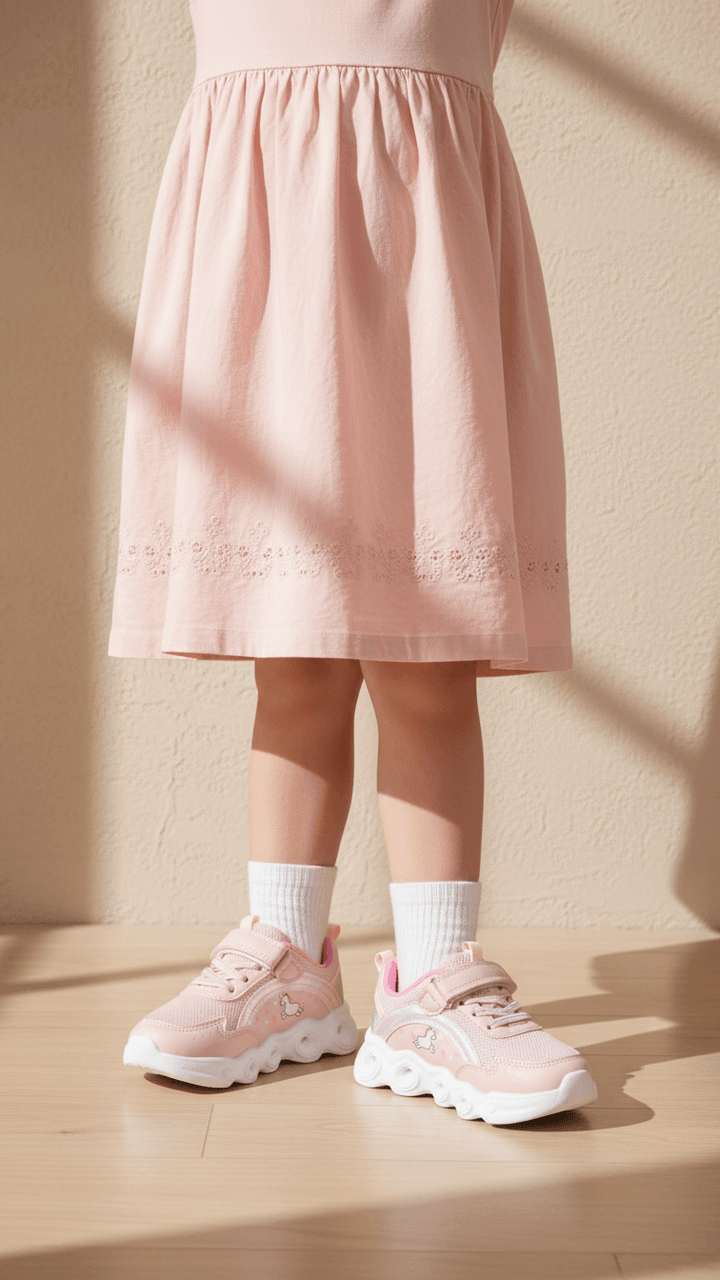 Girls Pink Casual Jogger KD1935