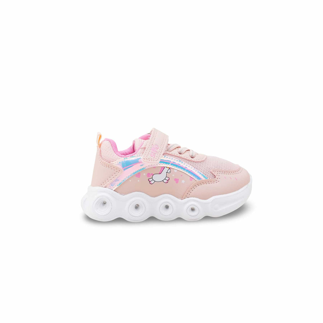 Girls Pink Casual Jogger KD1935