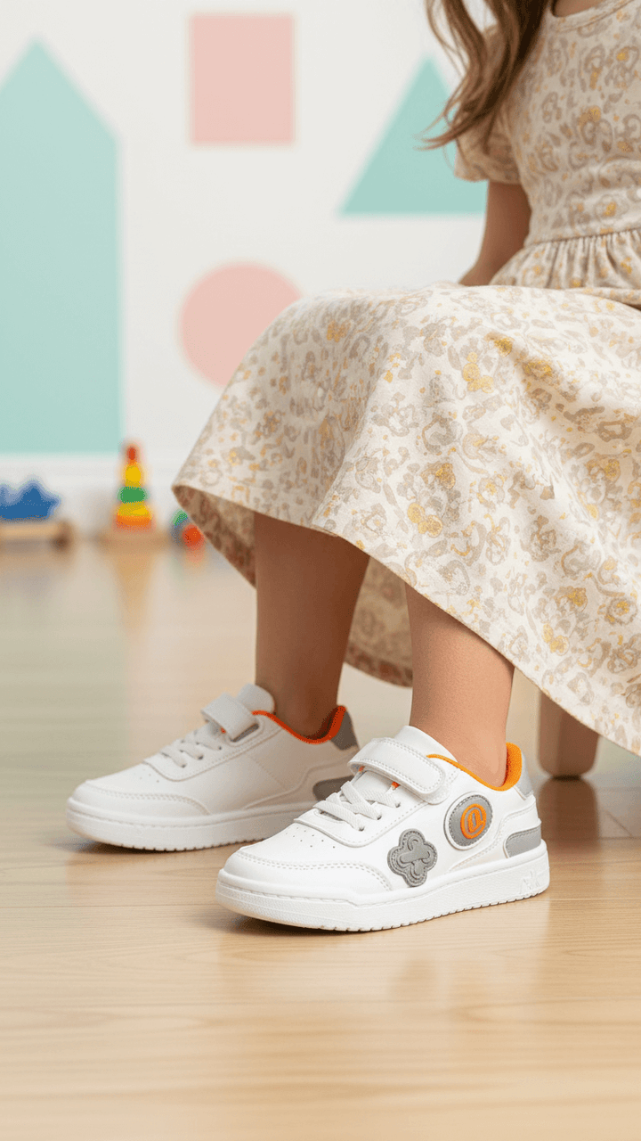 Girls White Casual Jogger KD1977