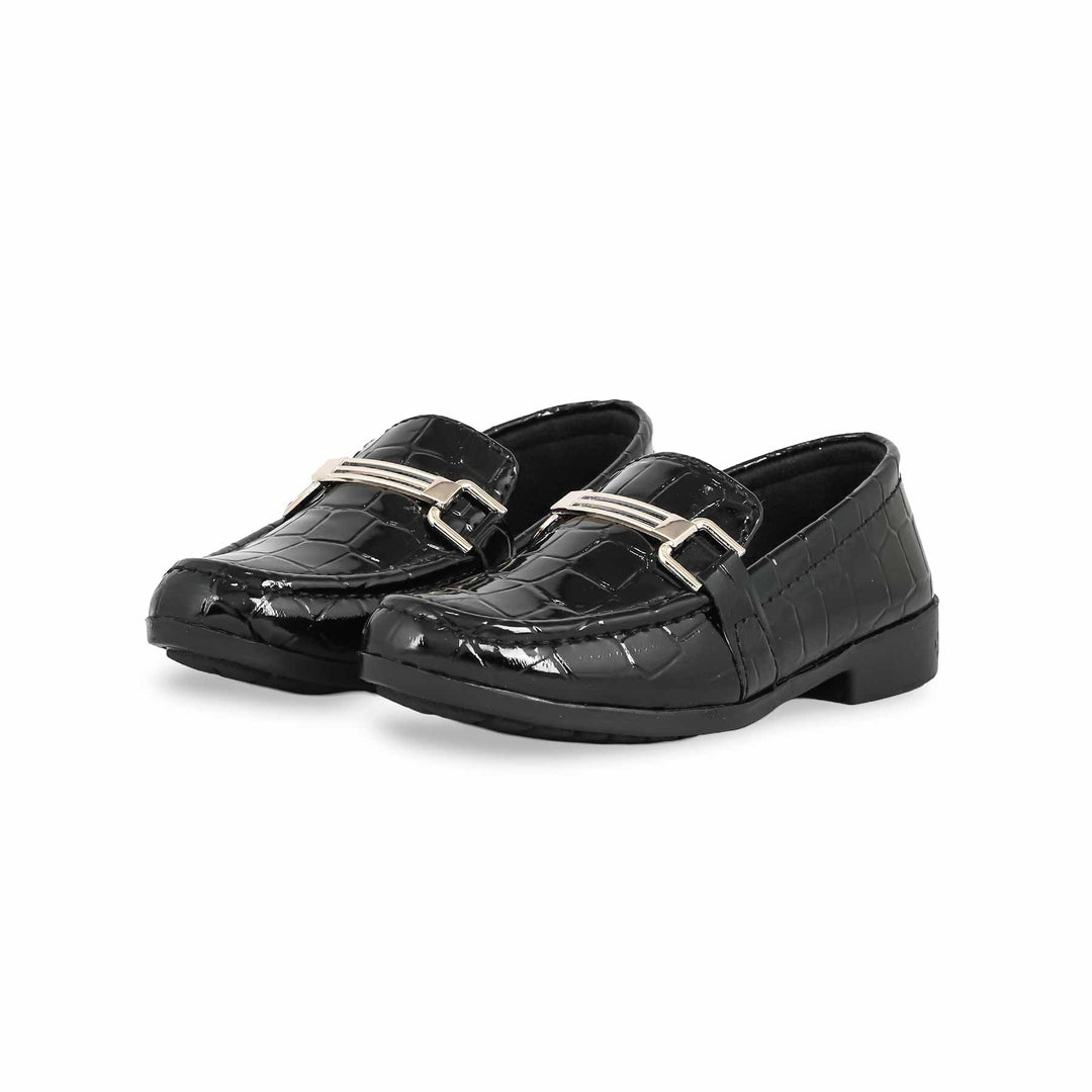 Boys Black Formal Shoes KD2197