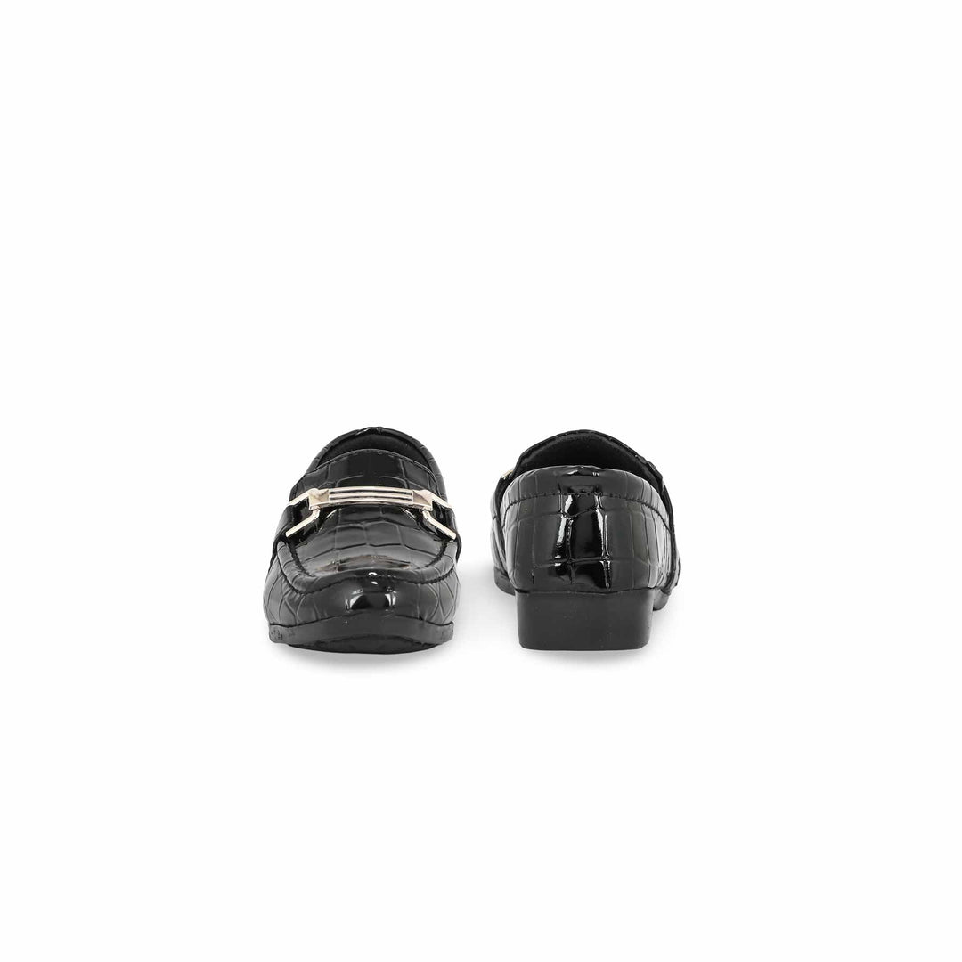 Boys Black Formal Shoes KD2197
