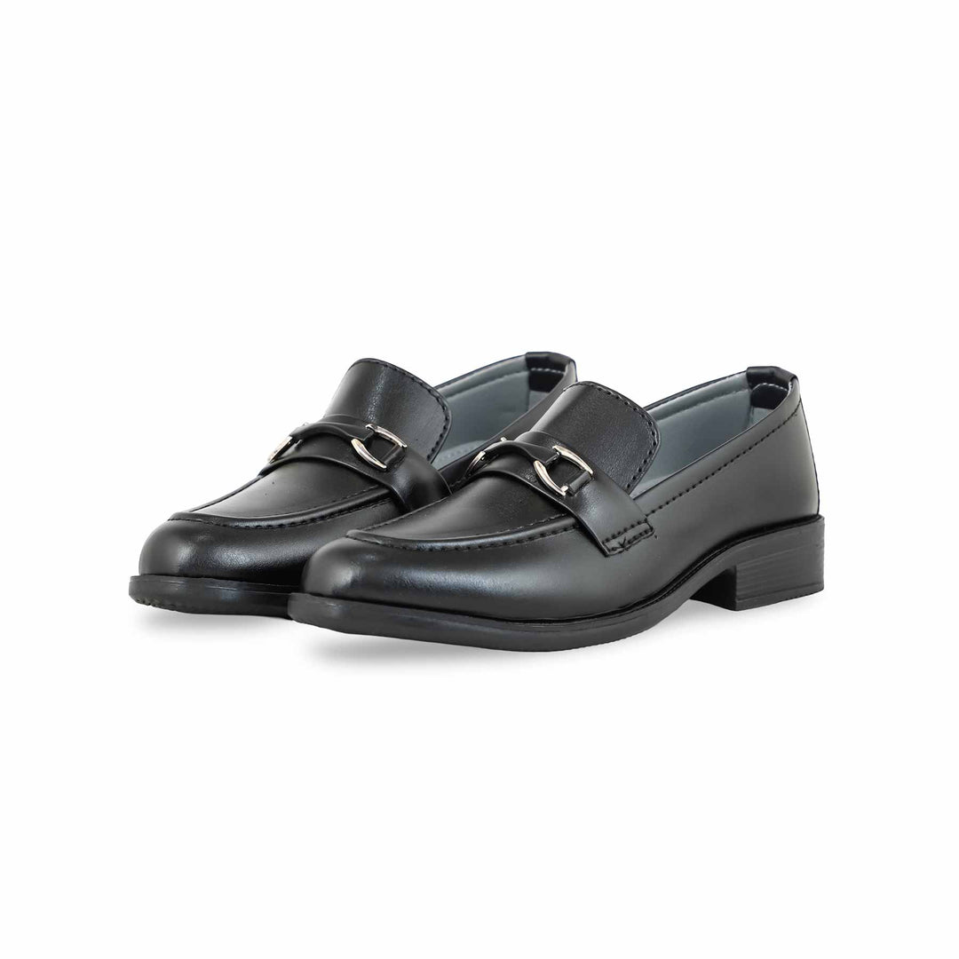 Boys Black Formal Shoes KD2218