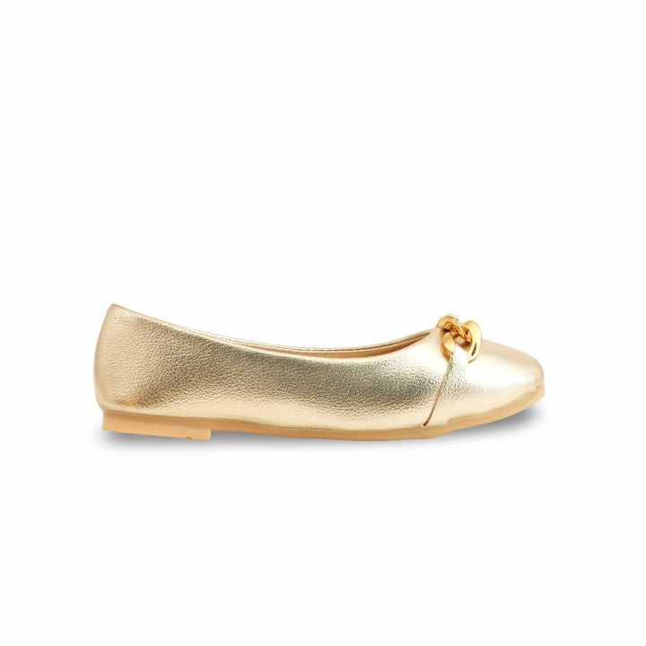Girls Golden Formal Pumps KD2262