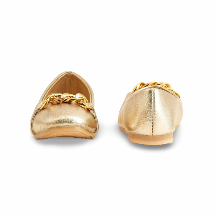 Girls Golden Formal Pumps KD2262