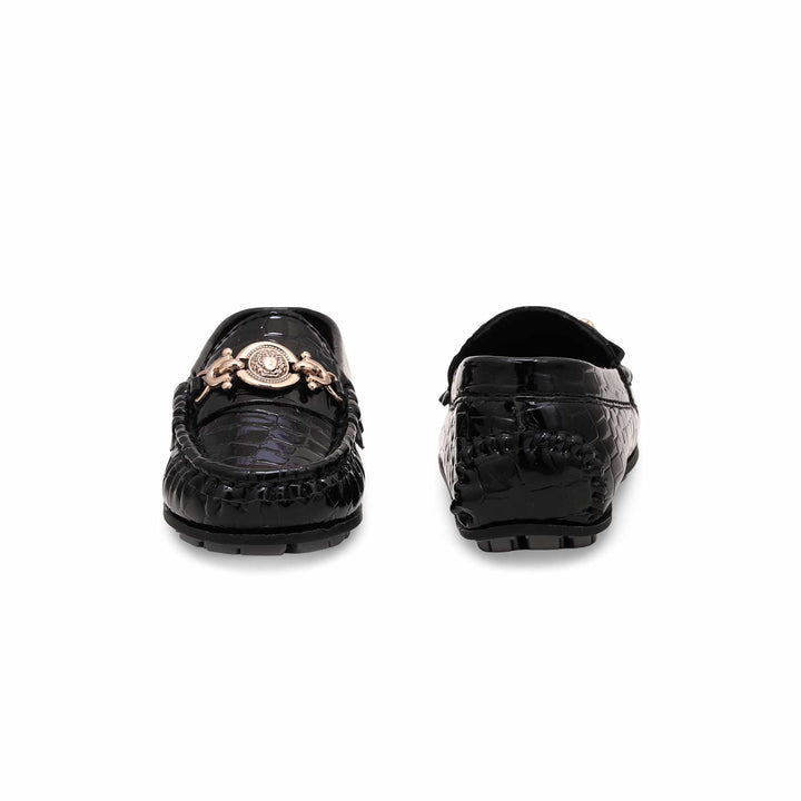 Boys Black Formal Moccasin KD2319