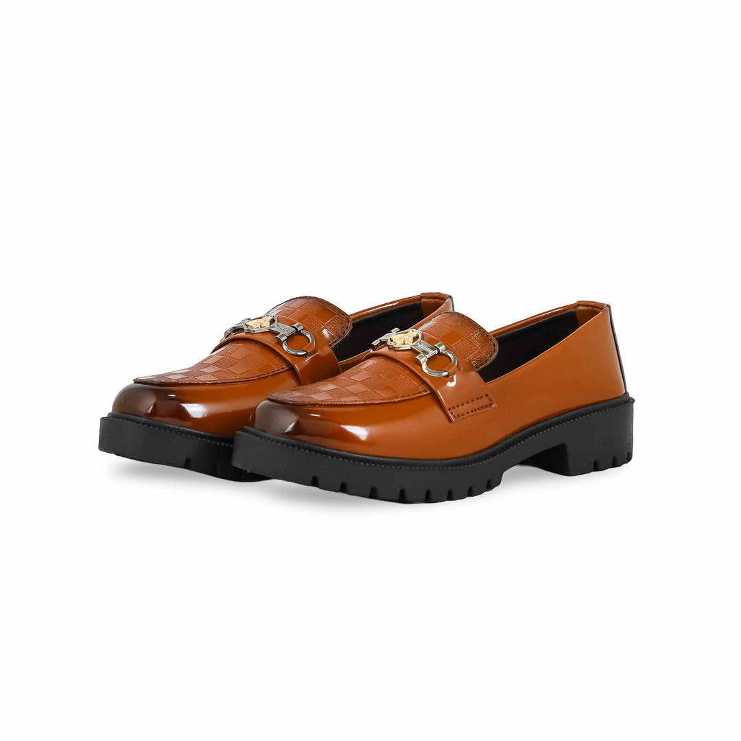 Boys Mustard Formal Moccasin KD2443