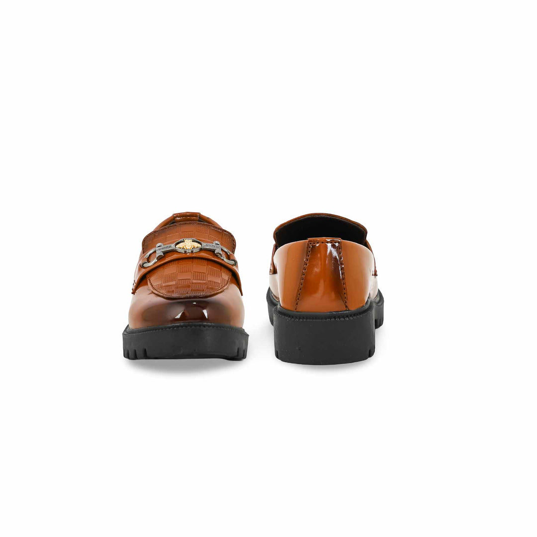 Boys Mustard Formal Moccasin KD2443