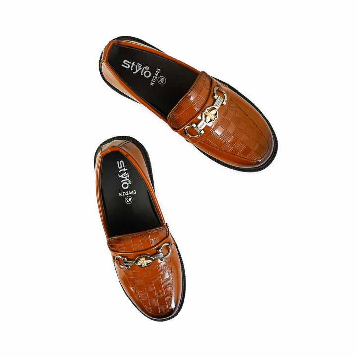 Boys Mustard Formal Moccasin KD2443