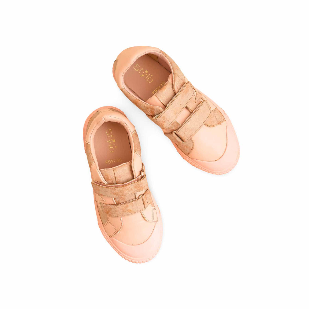 Girls Tan Casual Jogger KD2446