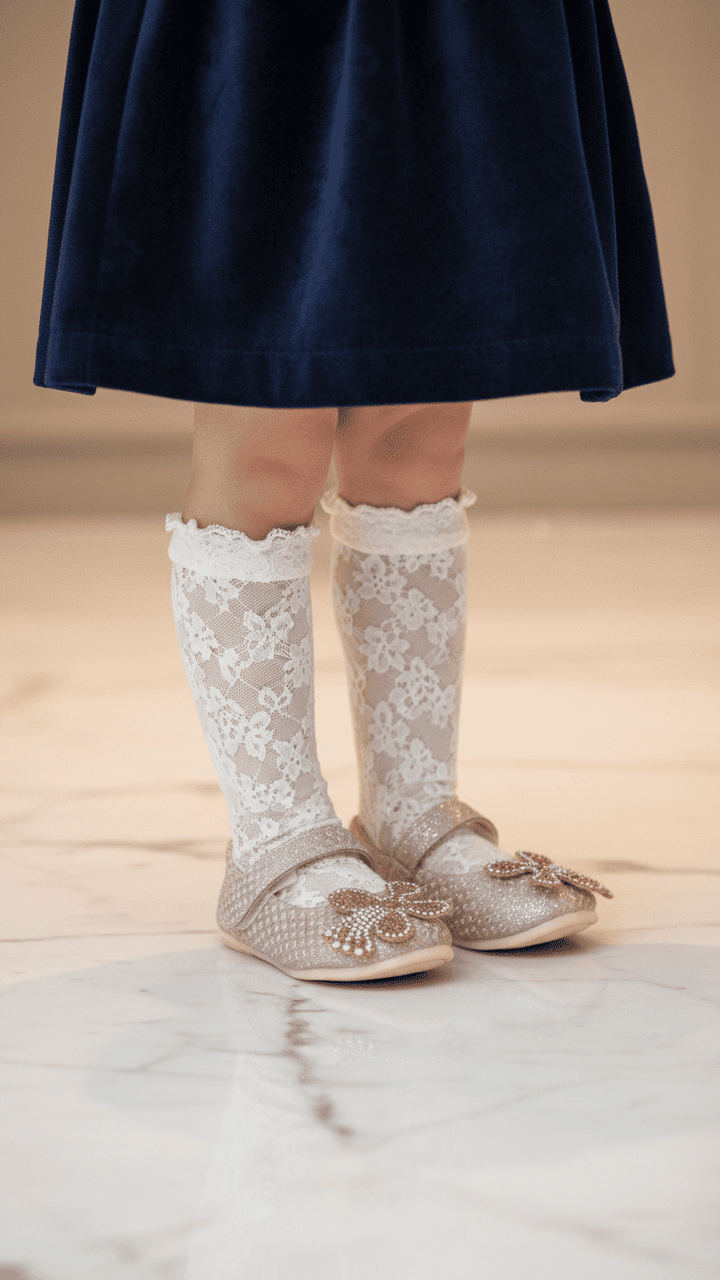 Girls Peach Fancy Pumps KD2471