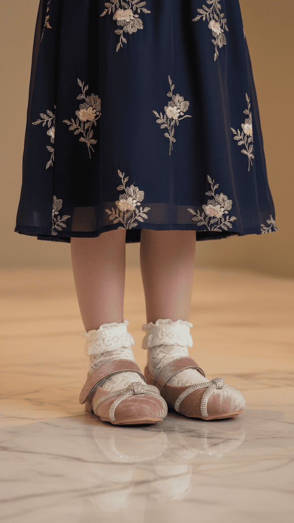 Girls Pink Formal Pumps KD2473