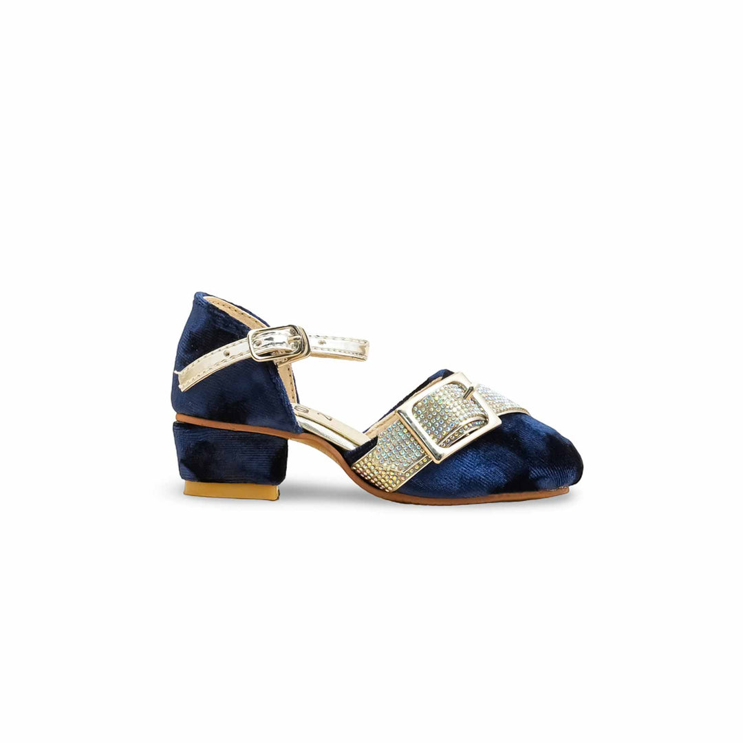 Girls Blue Fancy Pumps KD2483