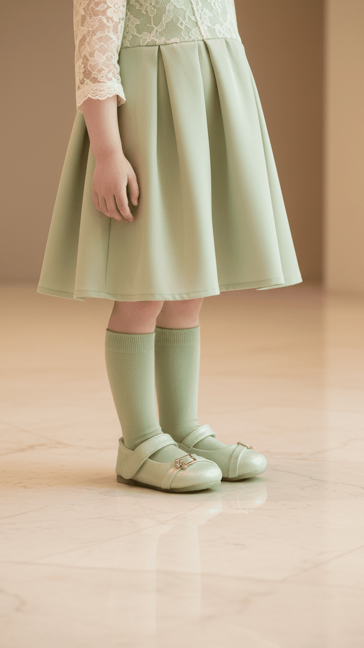 Girls PISTAGREEN Formal Pumps KD2484