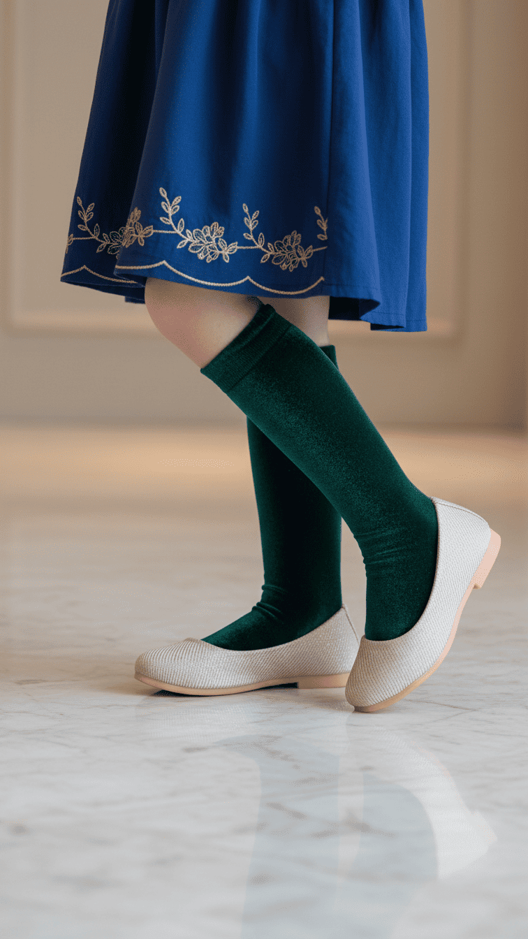 Girls Peach Fancy Pumps KD2487