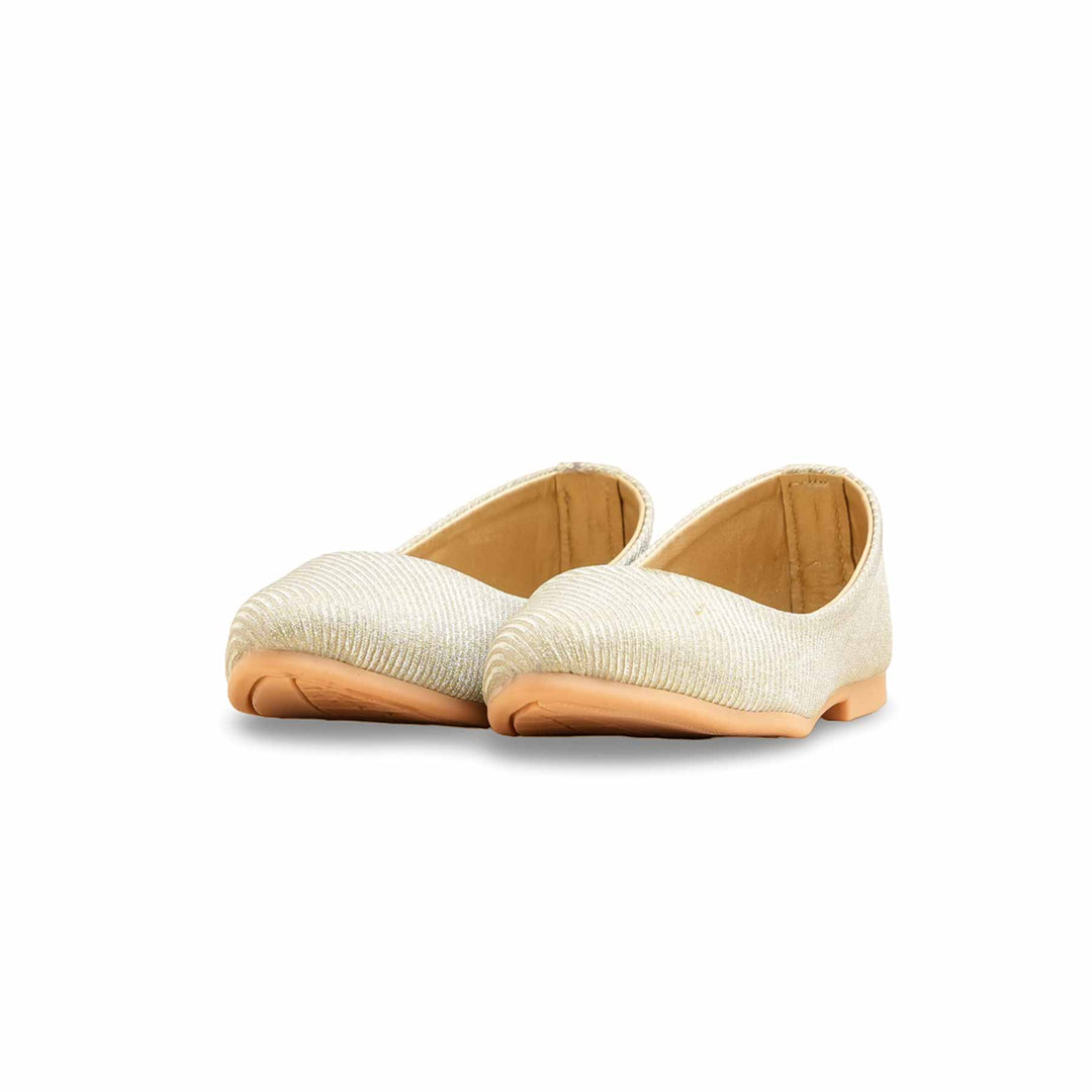 Girls Golden Fancy Pumps KD2487