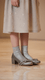 Girls Grey Fancy Pumps KD2489