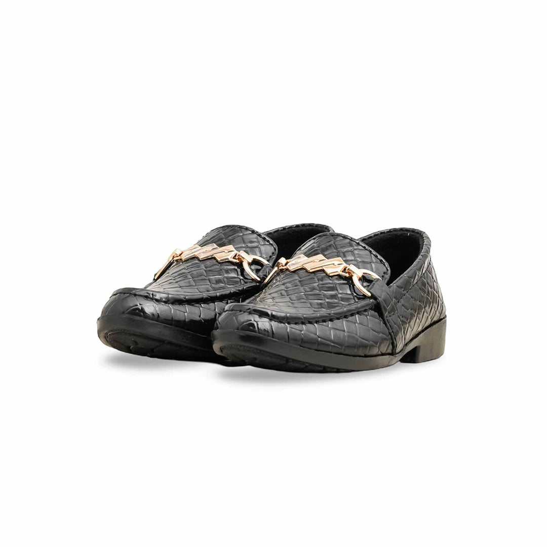Boys Black Formal Shoes KD2495