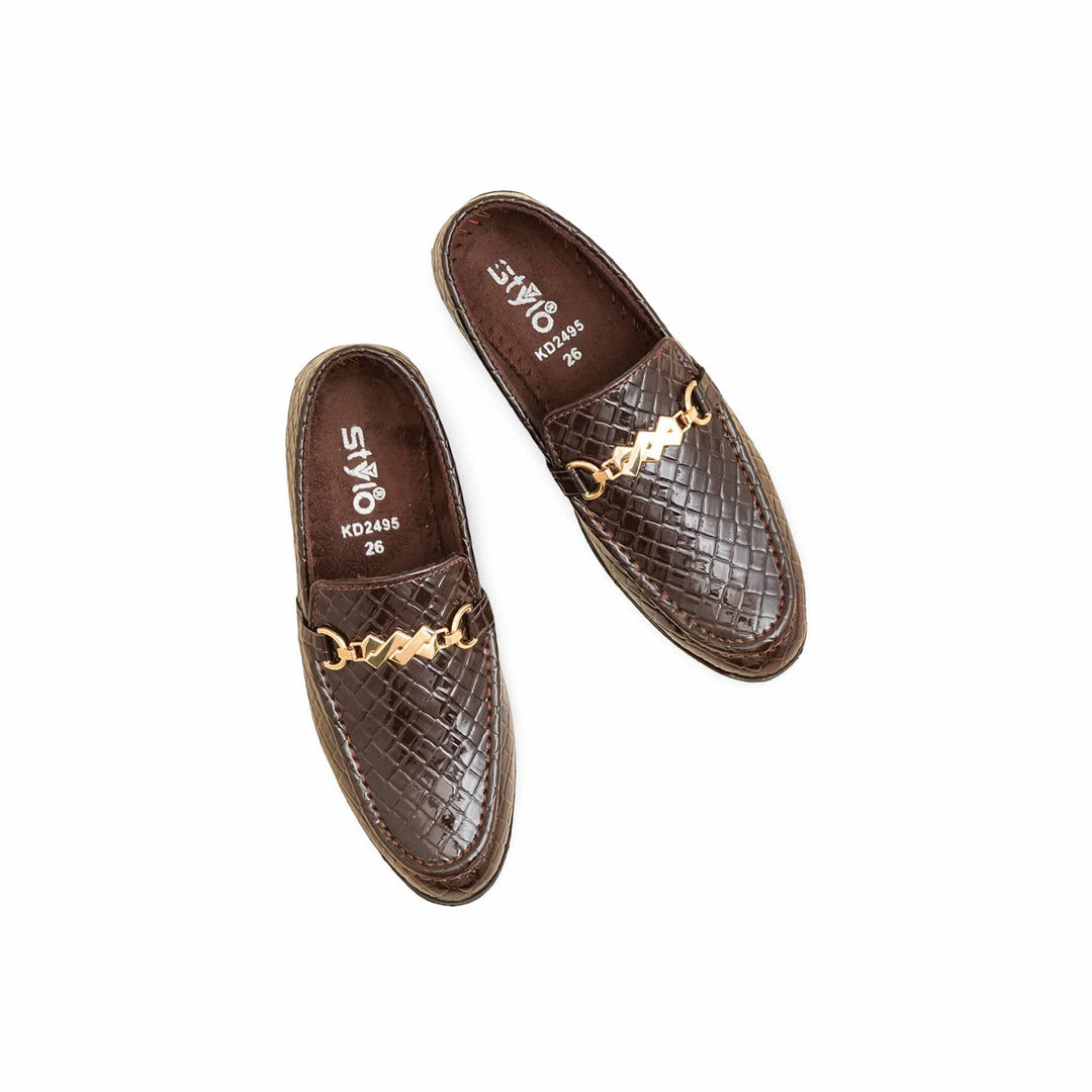 Boys Coffee Formal Shoes KD2495
