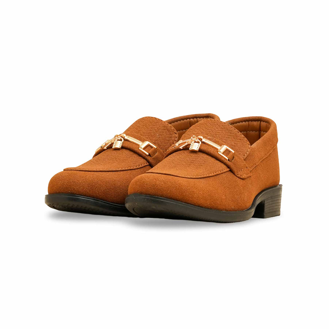 Boys Brown Formal Shoes KD2496