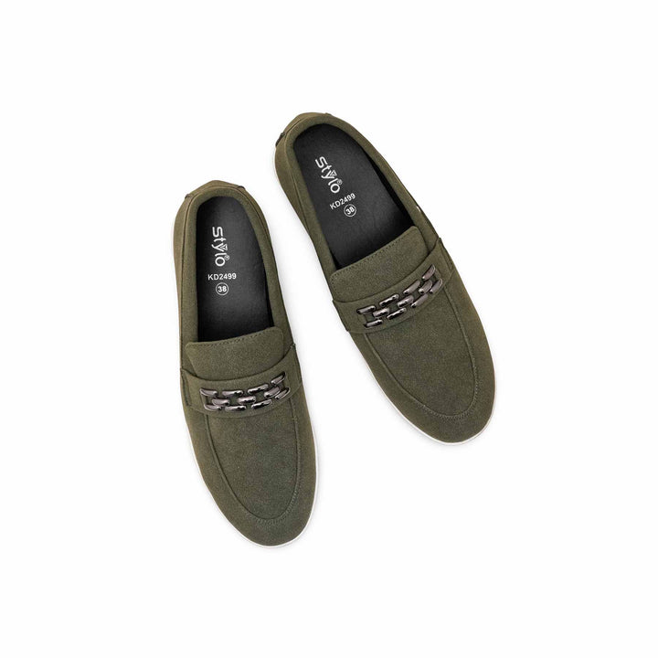 Boys Green Formal Shoes KD2499