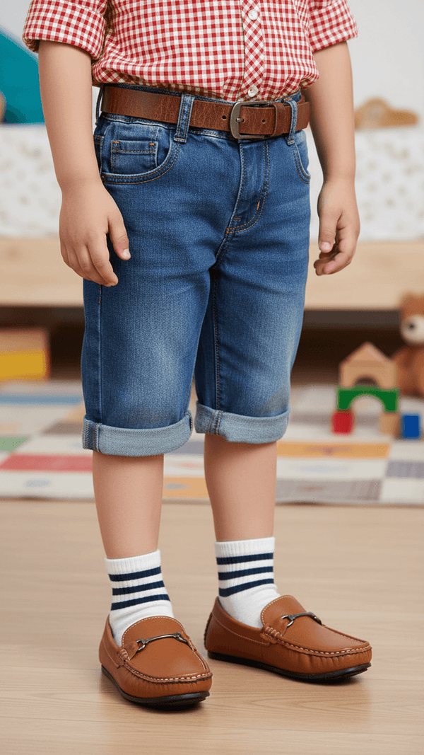 Boys Mustard Formal Moccasin KD2502