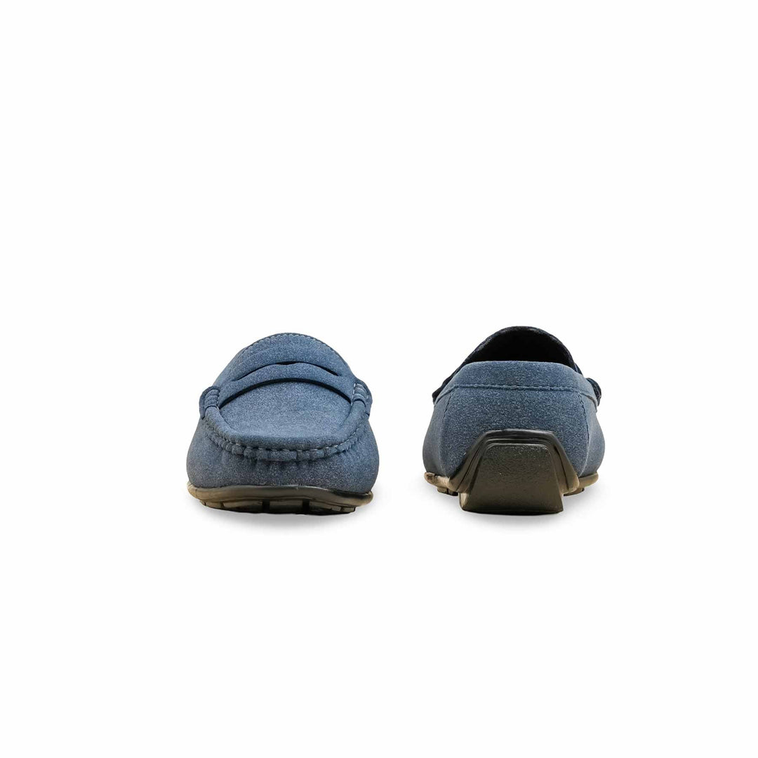 Boys Navy Formal Moccasin KD2525