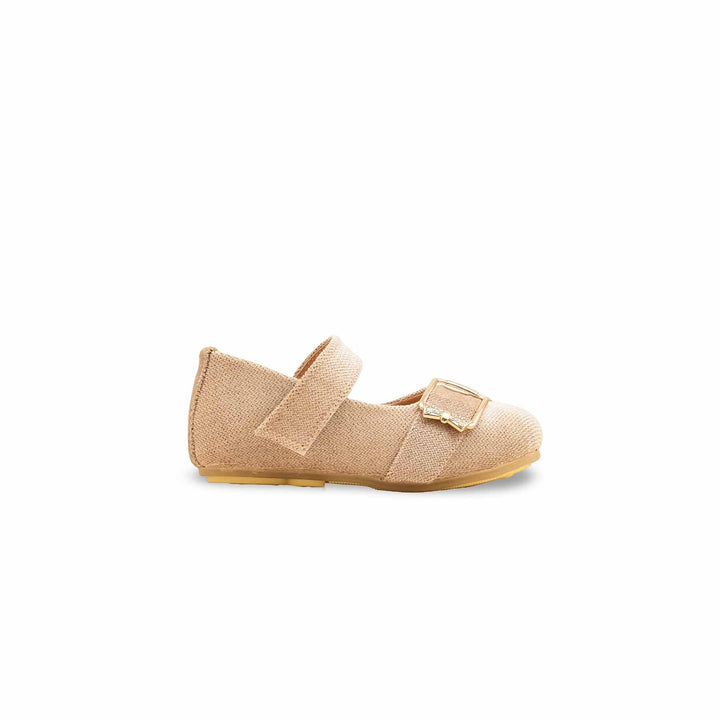 Girls Golden Formal Pumps KD2529