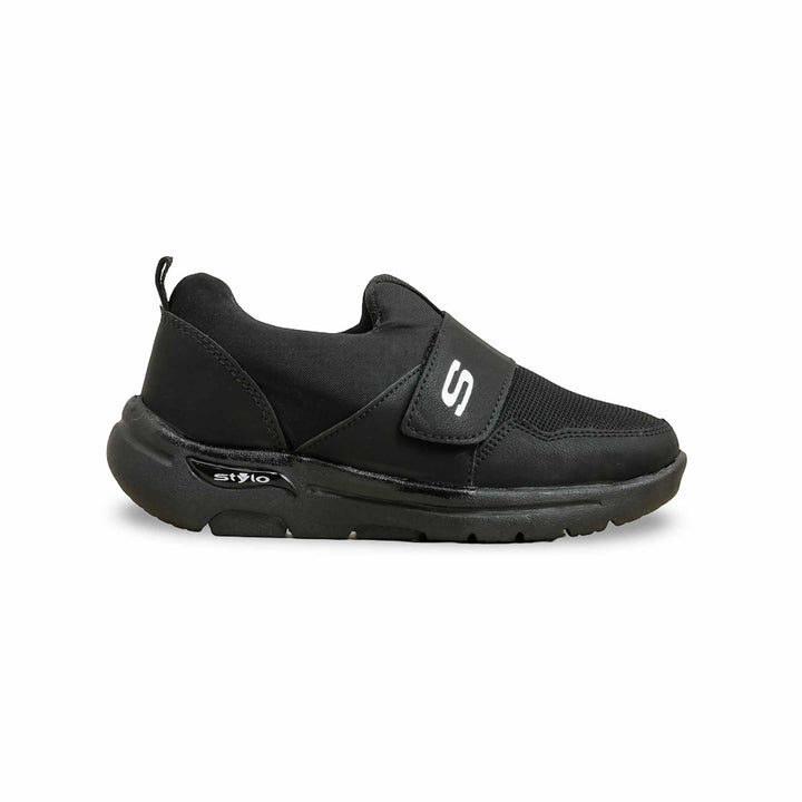 Boys Black Casual Canvas KD2533